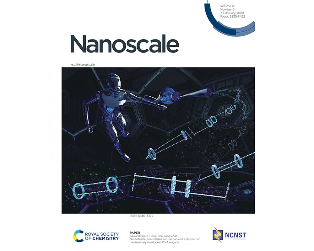 江宏仁副教授跨校團隊研究成果獲選《Nanoscale》期刊封面-封面圖