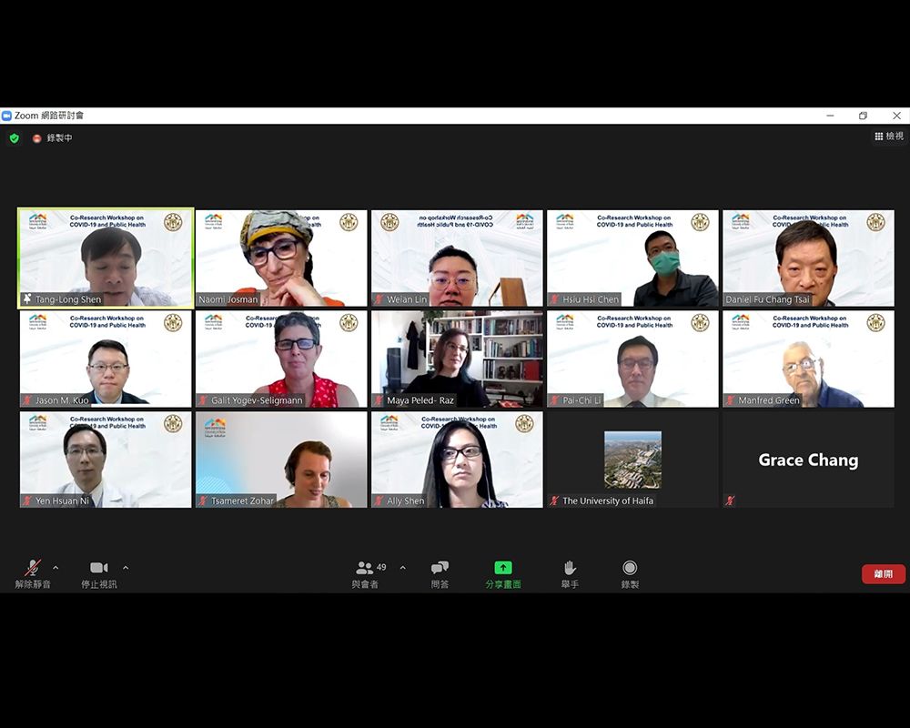 國立臺灣大學與以色列海法大學攜手舉辦新冠肺炎與公共衛生線上研討會-封面圖