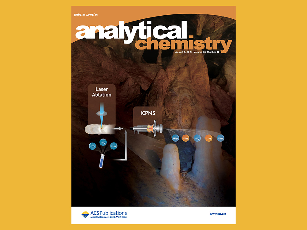 前緣雷射鈾釷定年技術榮登「分析化學」Analytical Chemistry封面研究-封面圖